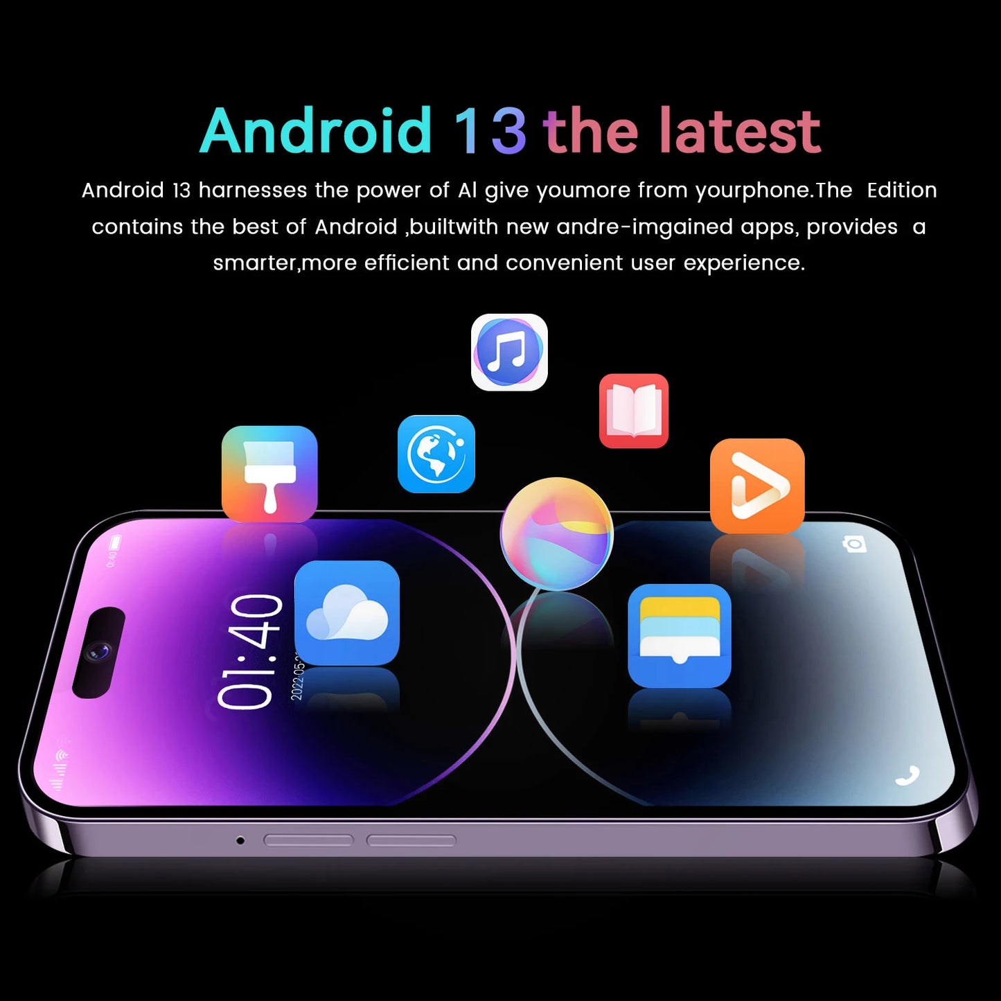 i16 ProMax 2025 HOT Original For Brand Smartphone 7.3 inch New Full Screen 4G 5G Cell Phone 6800mAh Mobile Phones Global Version