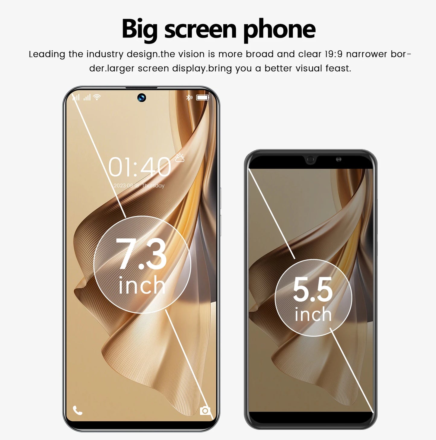 2025 Original Reno 10 Pro Smartphone 7.3 inch Full Screen 5G Cell Phone 1TB 7800mAh Mobile Phones 108MP Global Version Celulares