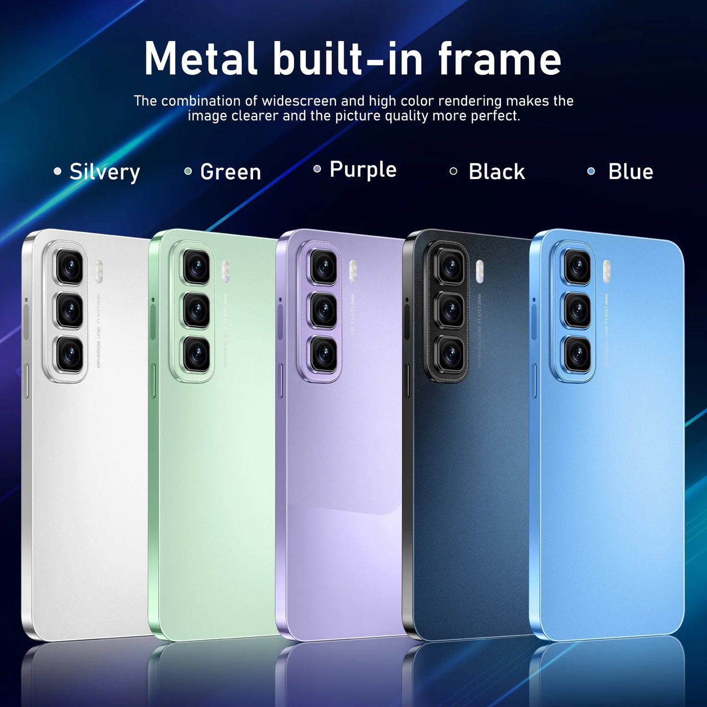 HOT 50 Original For Brand 2025 New Smartphone 7.3 inch Full Screen 4G 5G Cell Phone 7800mAh Global Version Mobile Phones