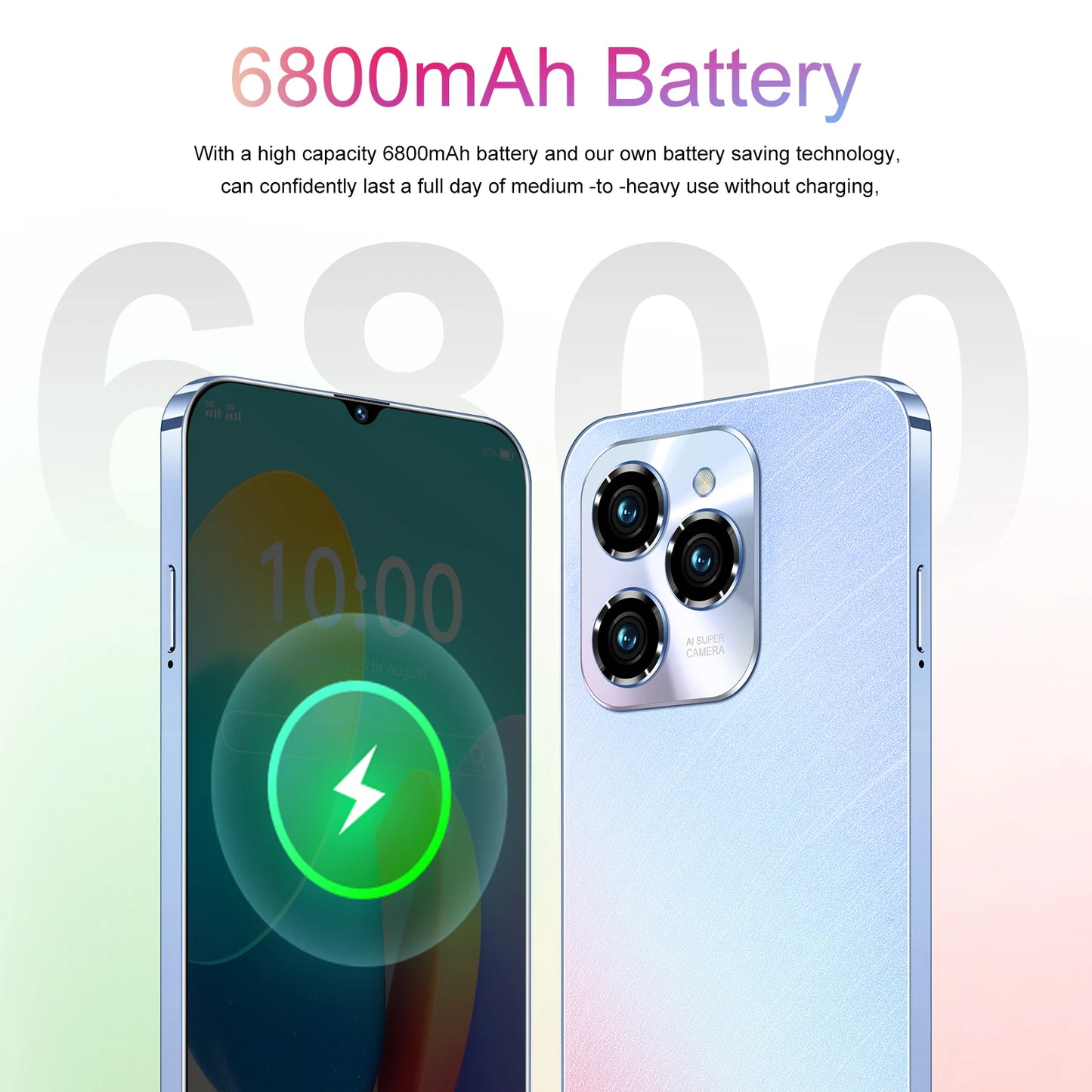 2025 HOT 40 Pro Original For Brand New Smartphone 6.8 inch Full Screen 4G 5G Cell Phone 6800mAh Mobile Phones Global Version