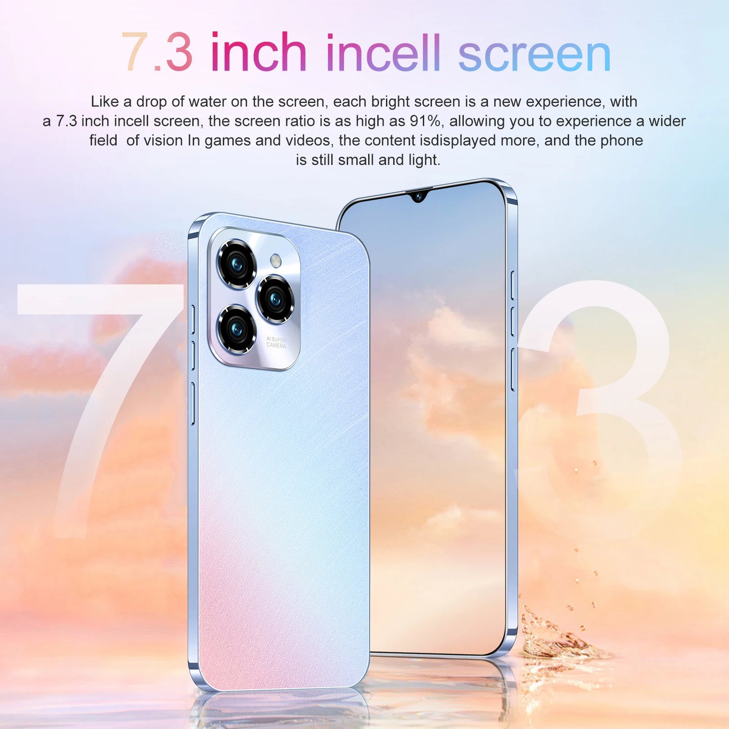 2025 HOT 40 Pro Original For Brand New Smartphone 6.8 inch Full Screen 4G 5G Cell Phone 6800mAh Mobile Phones Global Version