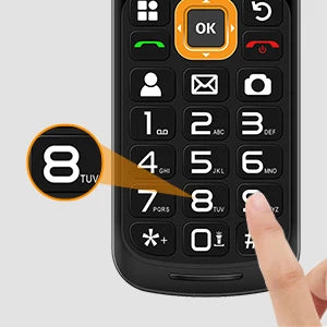 UNIWA V909T 4G Flip Phone Dual Screen Single Nano Cellphone Big Push-Button Mobile Phone for Elderly 2250mAh Russian Keyboard