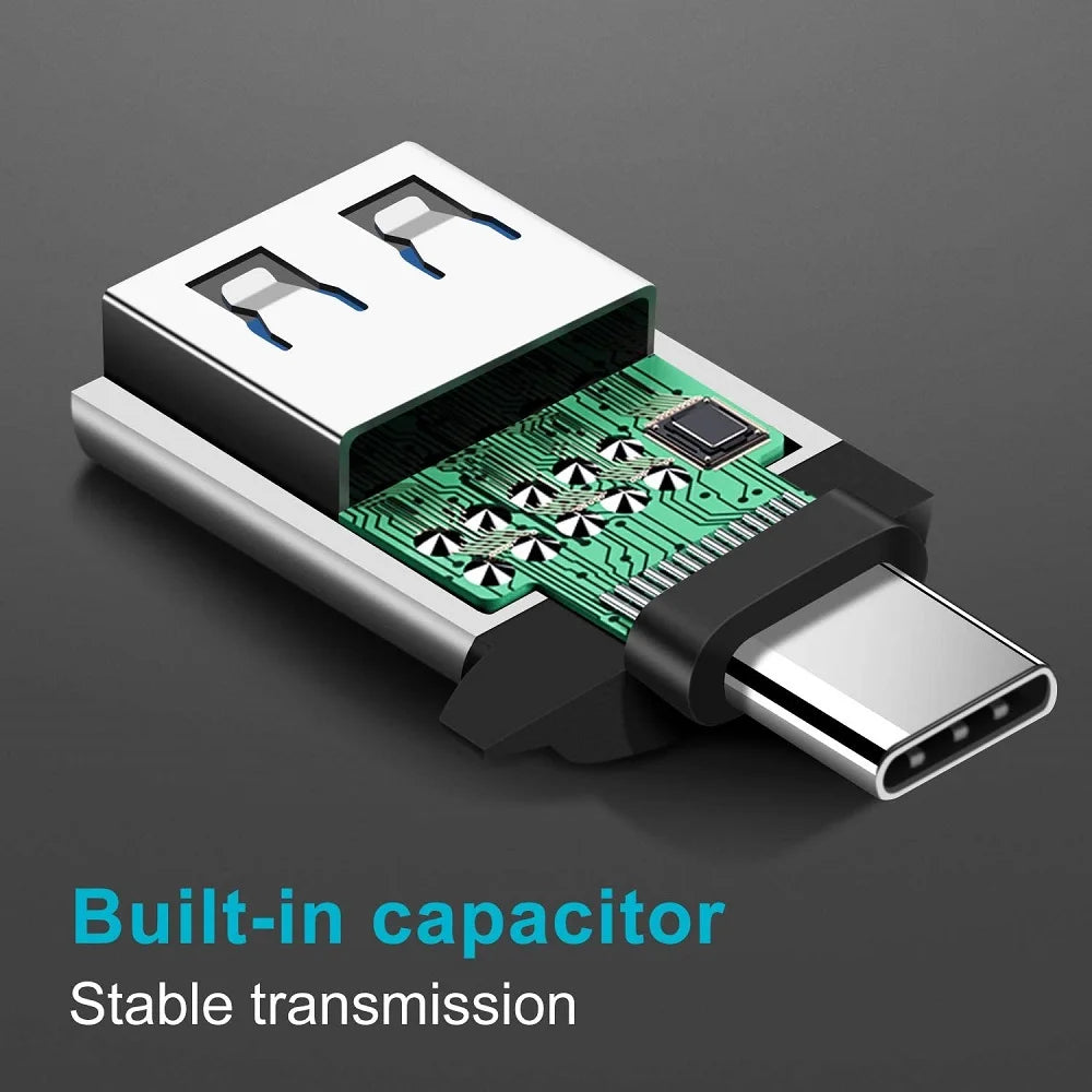 2PCS USB 3.0 To Type C OTG Charger Adapter Connector Type-C to USB Male To Type-c Adapt Converter for PC MacBook Car USB ipad