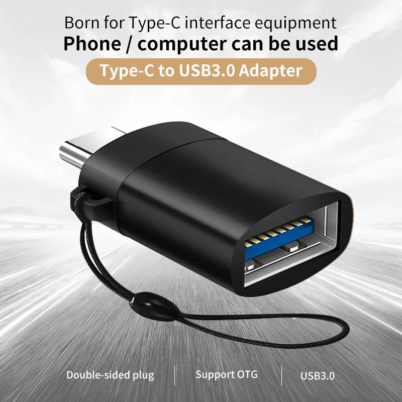 2PCS USB 3.0 To Type C OTG Charger Adapter Connector Type-C to USB Male To Type-c Adapt Converter for PC MacBook Car USB ipad