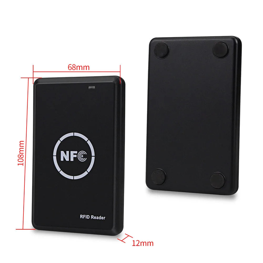 NFC Smart Card Reader Writer RFID Copier / Duplicator 125KHz 13.56MHz USB Programmer Key fobs Card ID IC EM UID EM4305 T5577 Tag