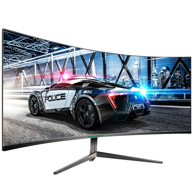 2025 30 inch 2K 200Hz Curved Gaming Monitor 21:9 2560x1080 Ultra Wide Ultra Slim screen FREESYNC VESA Metal Black