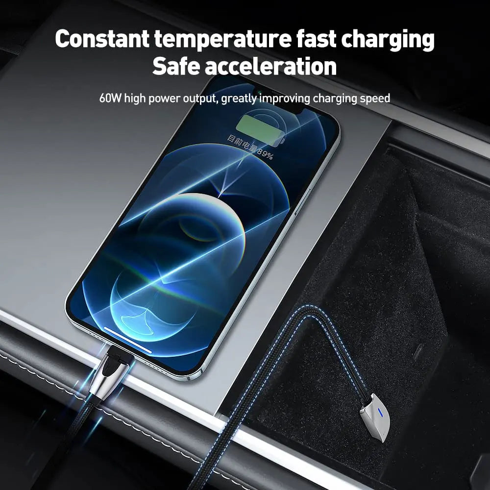 For Tesla Model 3 highland Car Charging PD Fast Charging Phone USB Cable Wall Connector Style USB Data Cable Model Y/3/S/X