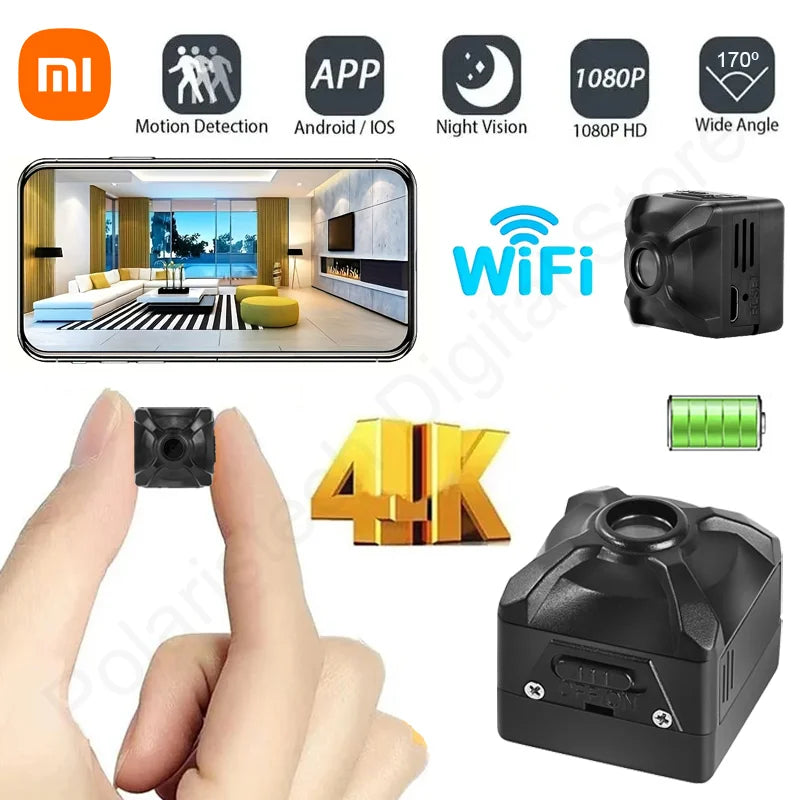 Xiaomi X5 1080P Wireless Camera Mini WiFi IP/AP Remote Monitor Rechargeable Battery Motion Detection  Portable Camcorders Home