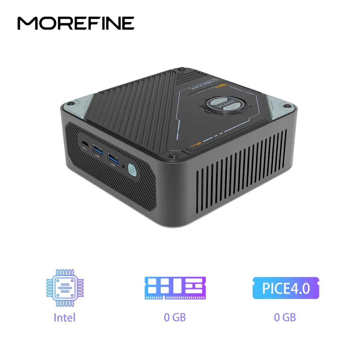 MOREFINE New Mini Pc S800 Intel Core Ultra 9 185H Ultra 7 155H Diy Gaming Computer Laptop Gamer Desktop Computers Windows11PRO