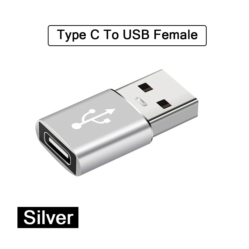 2PCS USB 3.0 To Type C OTG Charger Adapter Connector Type-C to USB Male To Type-c Adapt Converter for PC MacBook Car USB ipad