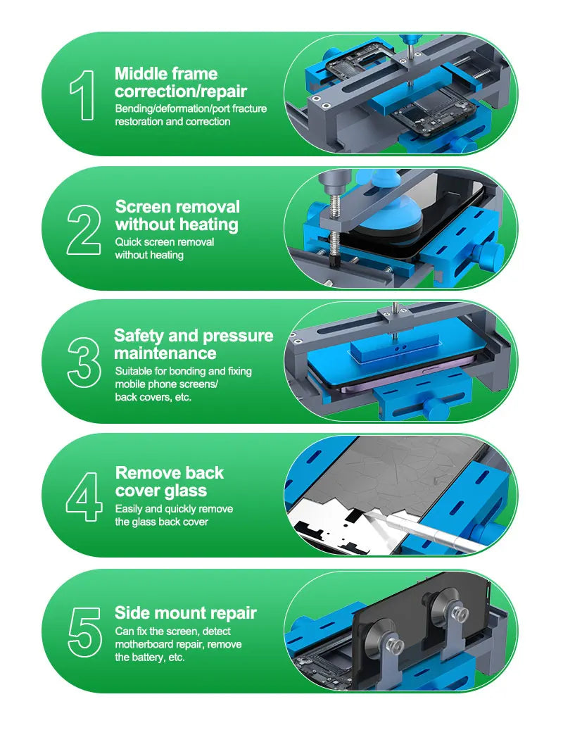 RELIFE RL-601P Max Multifunctional Repair Frame Corrector Multifunctional Repair Screen Pressure Preservation Repair Tools