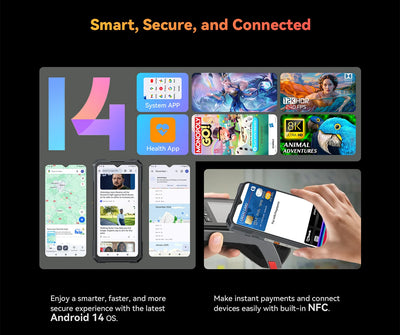 CUBOT KINGKONG X PRO Smartphone Dimensity 8200 5G 6.72" 144Hz Display 12GB+256GB 100MP Camera 10200mAh Battery Android 14 NFC