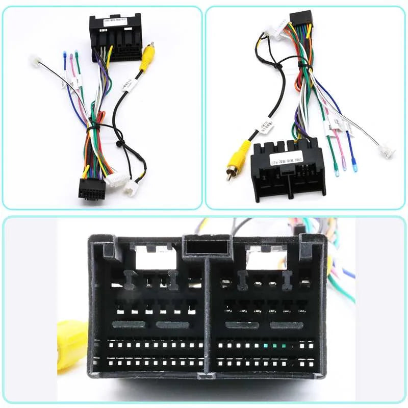 QSZN For Ford Focus Fiesta Edge Kuga Taurus RANGER Car Radio Canbus Box Decoder Wiring Harness Adapter Power Cable FORD-RZ-09