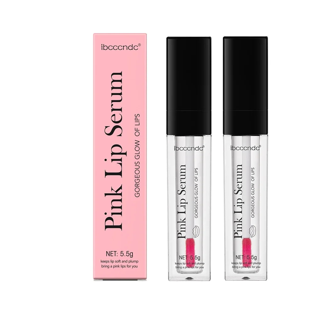 Natural Pink Serum Lips Pink Fresh Remove Dark Lips Gel Lightening Essence Cream Balm Repair Fine Line Brighten Lip Exfoliator