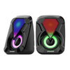 USB wired computer speaker, bass stereo speaker, color RGB light, laptop, smartphone, MP3 player