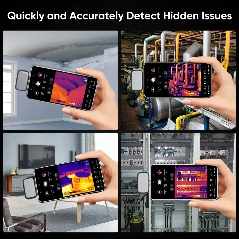 GW192A New Thermal Imaging Camera for iPhone & Android Phone Infrared Thermal Imager Inspection Repair Thermographic Camera