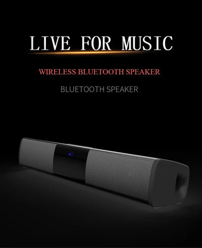 Portable Wireless Bluetooth Sound Bar Speaker Subwoofer TV Projector Desktop Home Outdoor Stereo Sound Ystem Super Power Speaker