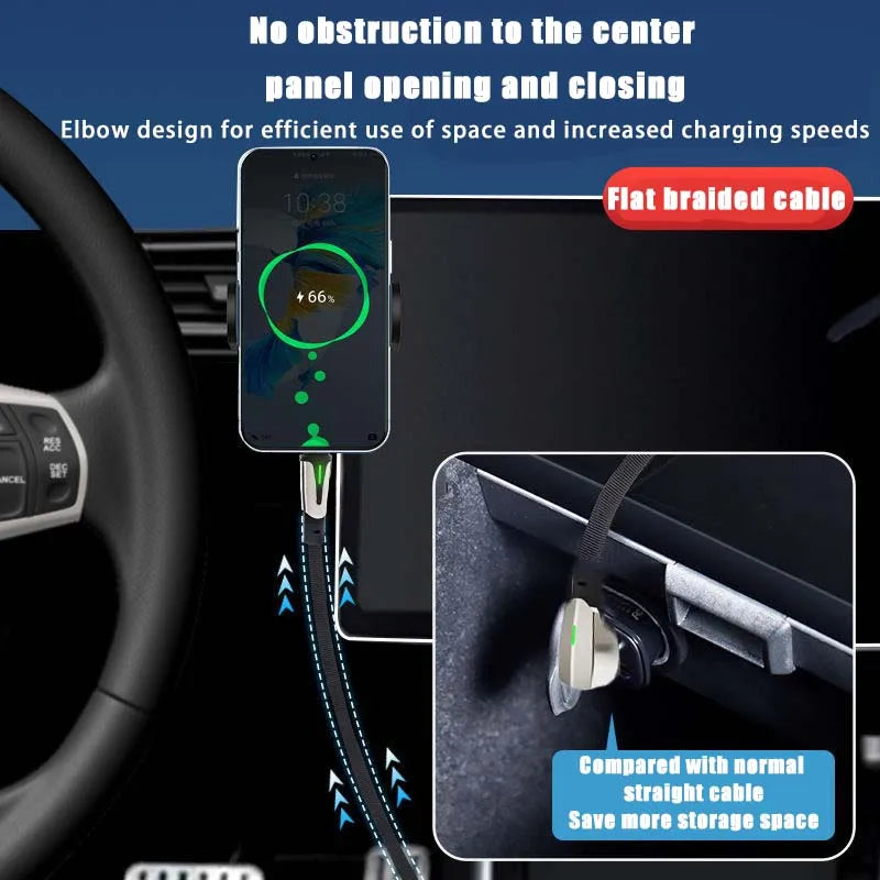 For Tesla Model 3 highland Car Charging PD Fast Charging Phone USB Cable Wall Connector Style USB Data Cable Model Y/3/S/X