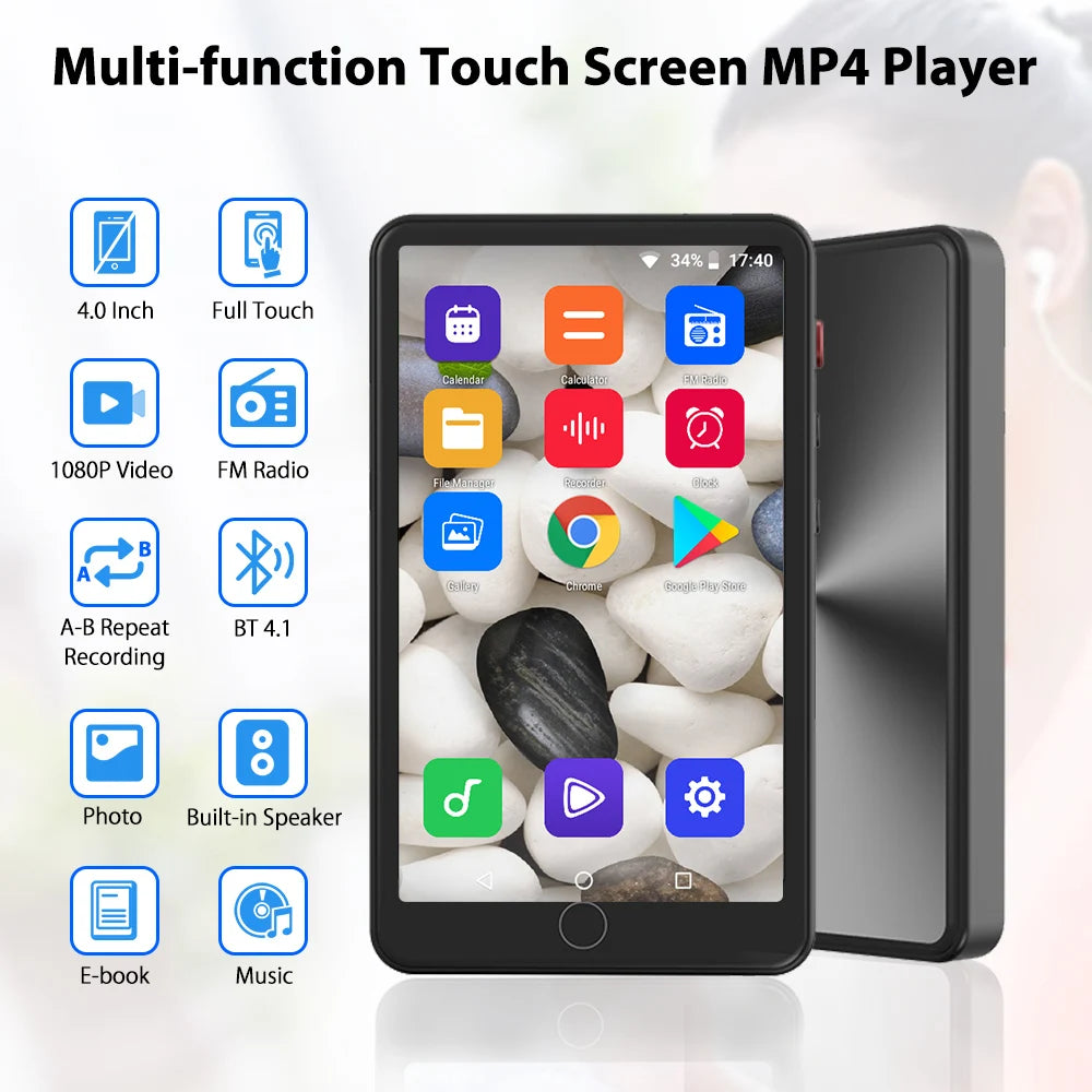 Deelife MP4 Player Touch Bluetooth WiFi Android MP3 MP 4 Video Music Player