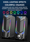 Bluetooth RGB computer speaker, desktop computer speaker, laptop speaker, desktop stereo speaker, USB powered, with LED ambient