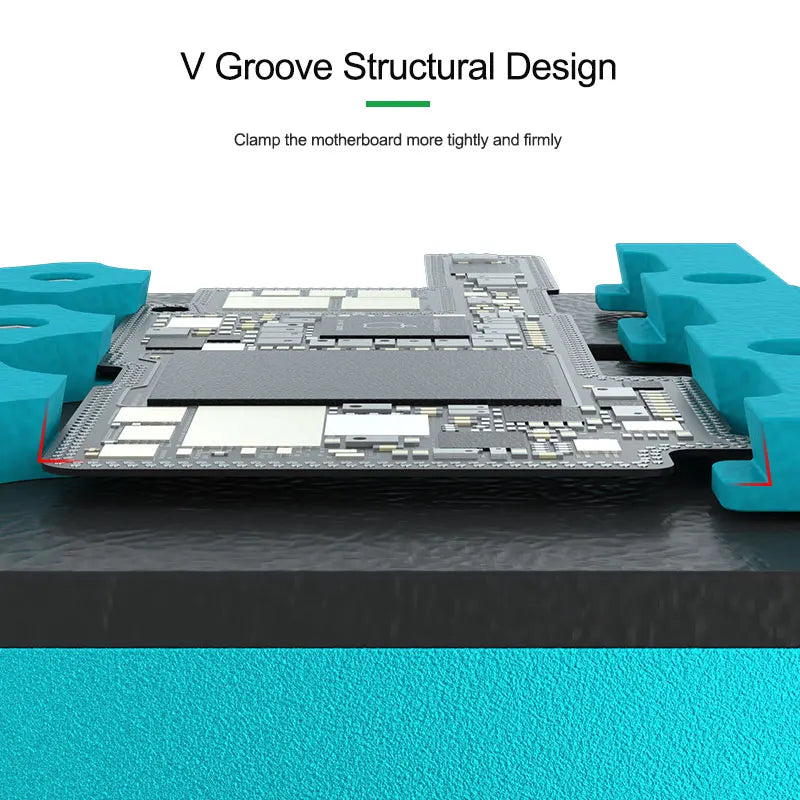 RELIFE RL-601L PLUS Universal Double-slot Motherboard Fixture Phone IC Chip BGA PCB Motherboard Jig Board Holder Repair Tools