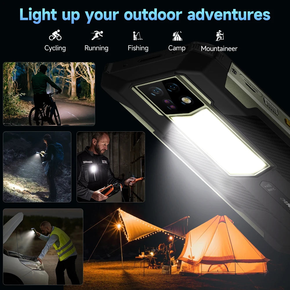 Ulefone Armor 24 Rugged Phone 22000mAh Up to 24GB+ 256GB 6.78"120Hz Smartphone 64MP+64MP NFC Phone LED Light Global Version