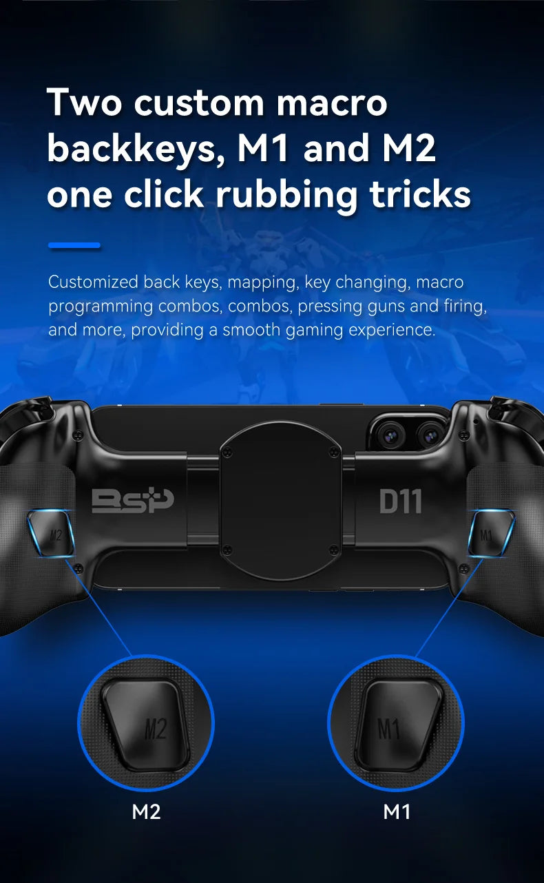 BSP-D11 Stretching Wireless Game Controller For SWITCH/Android/Apple IOS Tablet For PS3/PS4/XBOX Gamepad Streaming