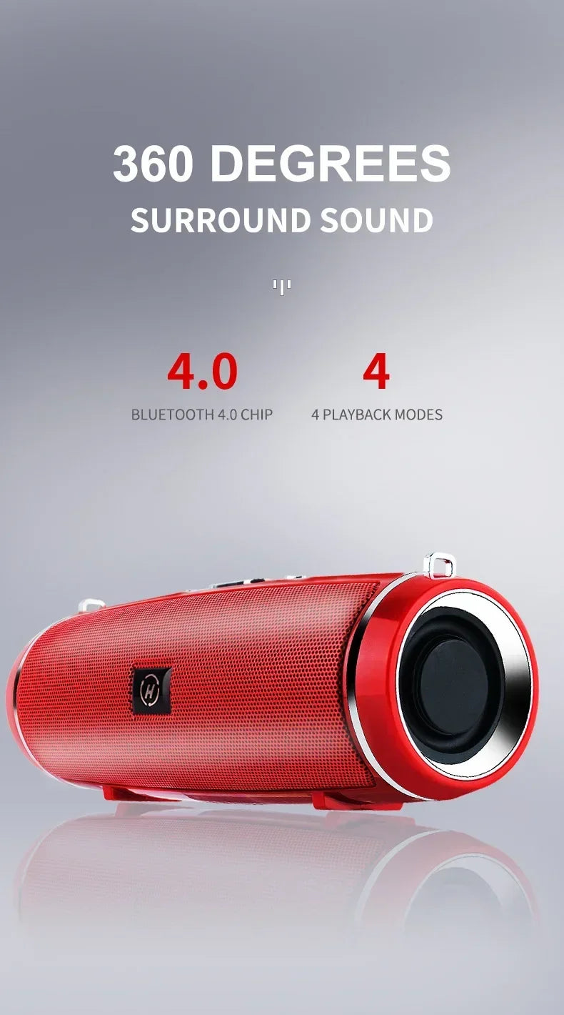 Caixa De Som Portable Wireless Speaker Bluetooth 200W High Power Outdoor Audio 3D Stereo Surround TWS FM Voice RHDE Promotion