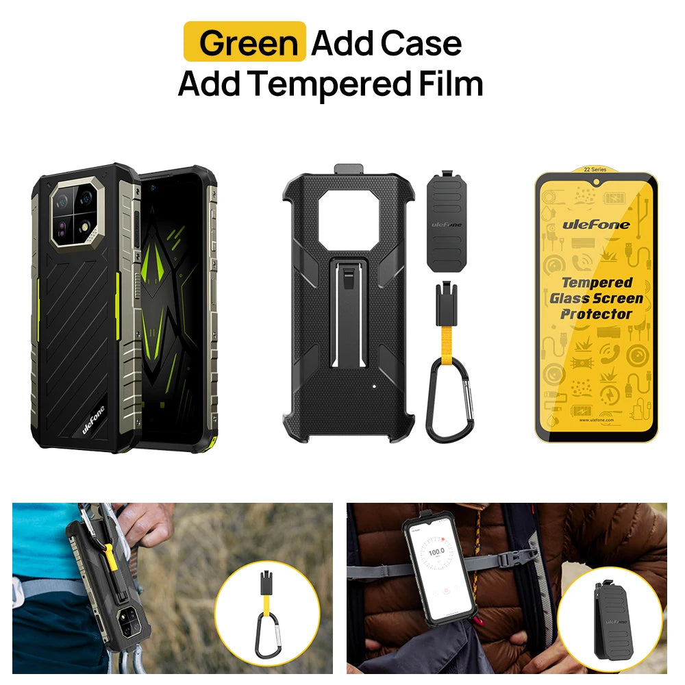 Ulefone Armor 22 Android 13,16GB (8+8GB RAM ),128GB/256GB ROM, 6.58" 120Hz ,6600mAh 33W,NFC,64MP Night Camera, Global Version