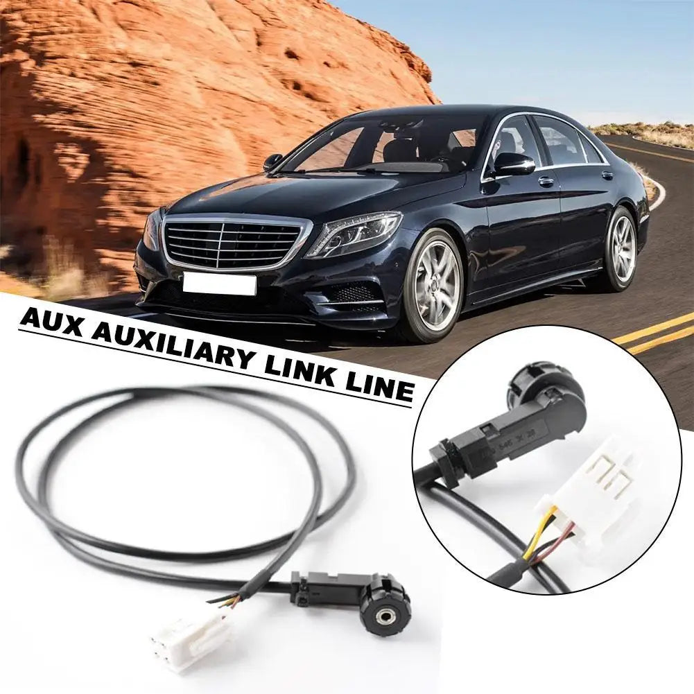 4pin AUX Auxiliary Cable For Mercedes C-Class W203 CLK W209 2000-2007 Auxiliary Cable Automotive Interior Accessories