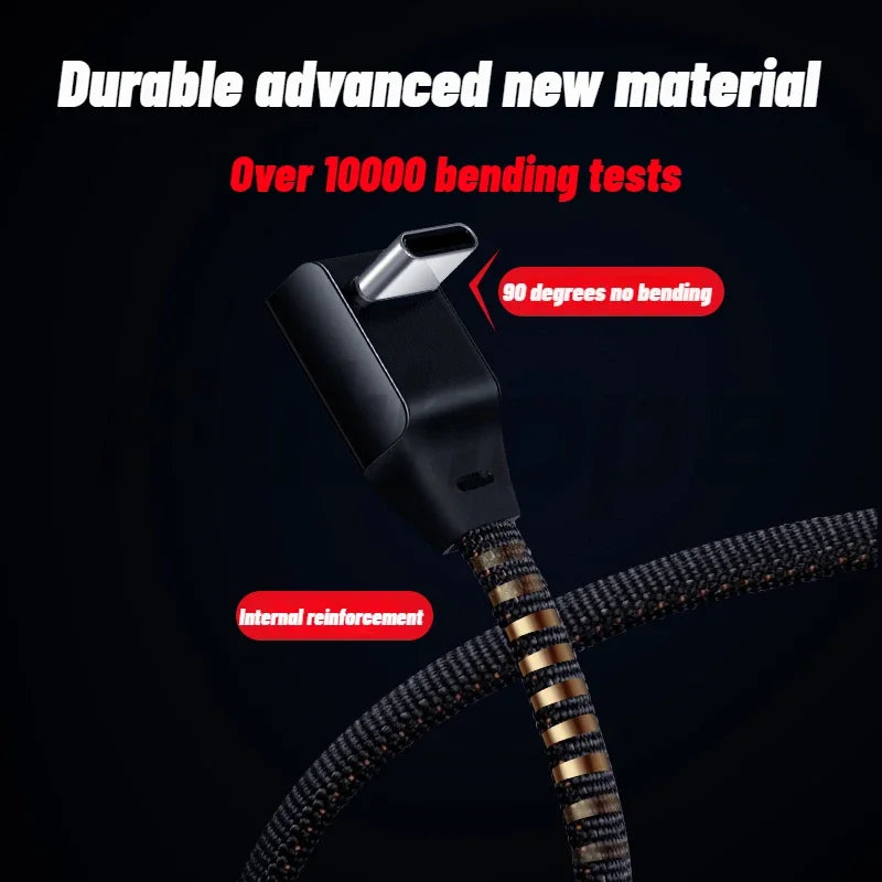 Fast Charging Charger Cable For Tesla model 3 model Y 120CM 3A  60W Type-C  27W Lightning Phone Charging  Data Transfer