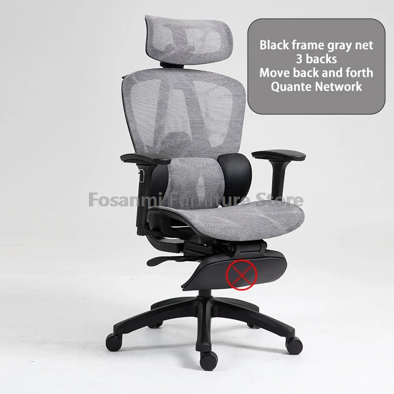 Comfortable Mesh Back Height Computer Chair Ergonomic Office Chair With Lumbar Support and Adjustable Headrest Gaming Desk Chair