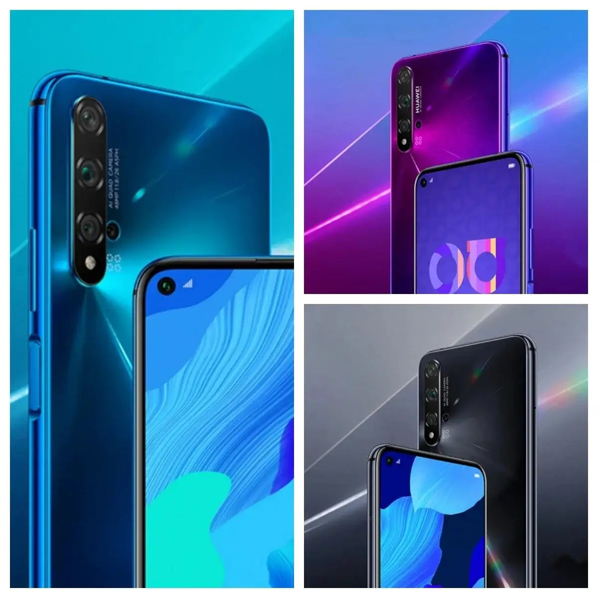 Global HUAWEI Nova 5T,Smartphone Android,Google Play Store,6.26 inch,128GB/256GB ROM,Mobile phone,48MP,4G Network,Cellphone