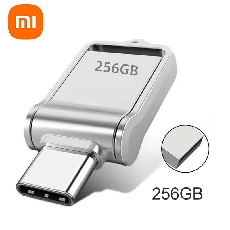 Xiaomi 2TB Flash Drive High Speed USB 1TB 512GB Type-C Interface Dual-Use Flash Memory Stick For Mobile Phone Computer Disk 2025