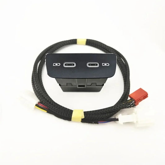 Suitable for Golf 8 Polo T-CROSS Road Armor ID3 Probe Song Rear Dual-hole  New TYPE-C Interface Charger 2G6 035 954