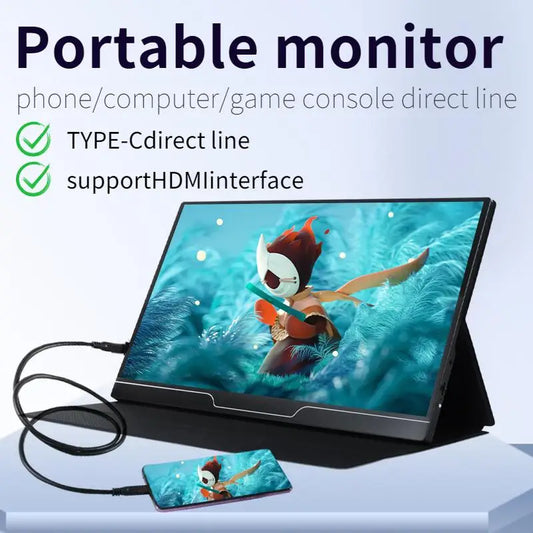 New! 15.6 13.3 inch 1080P USB TypeC IPS FHD Screen Portable Monitor For Ps4 Switch Xbox Huawei Xiaomi Phone Gaming Laptop LCD