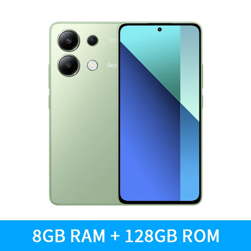 Global Version Xiaomi Redmi Note 13 4G Cellphone 128GB/256GB 120Hz AMOLED 108MP Main Camera 33W Fast Charging Snapdragon 685