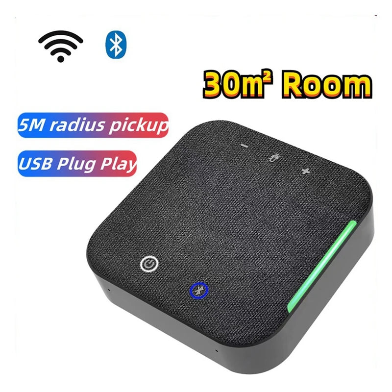 Omnidirectional Microphone Wireless Video Conference Speakerphone USB Bluetooth Microphone For PC Laptop Computer