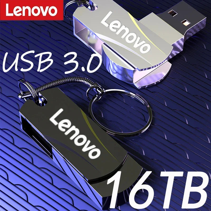 Lenovo USB 3.0 16TB Cle USB Flash Drive High Speed 8T Pen Drive Waterproof Pen Drive USB Memory Computer Accessories for Ps4/p