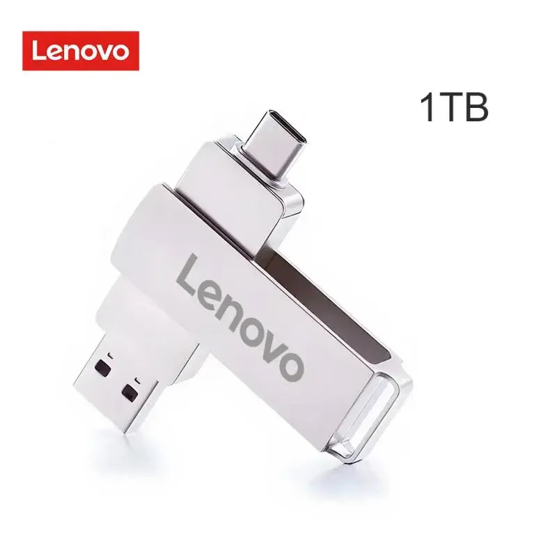 Lenovo 16TB 3.0 USB flash drive waterproof Type-C USB metal high-speed pen drive 2TB 512GB suitable for computer storage devices