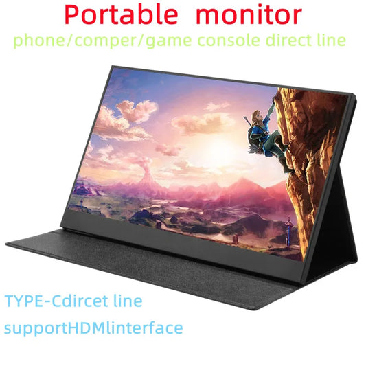 New! 13.3 15.6 inch 1080P USB TypeC IPS FHD Screen Portable Monitor For Ps4 Switch Xbox Huawei Xiaomi Phone Gaming Laptop LCD