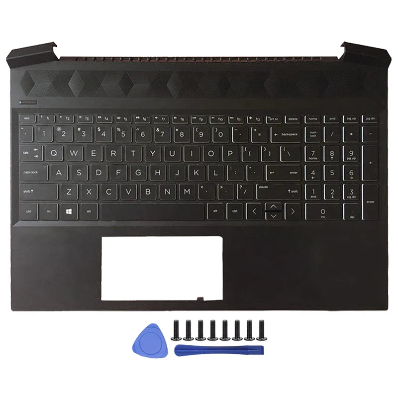 Laptop Accessories LCD Back Cover/Front Bezel/Palmrest Keyboard/Bottom Case for HP Pavilion Gaming 15 15-EC 15-EC0013DX Notebook