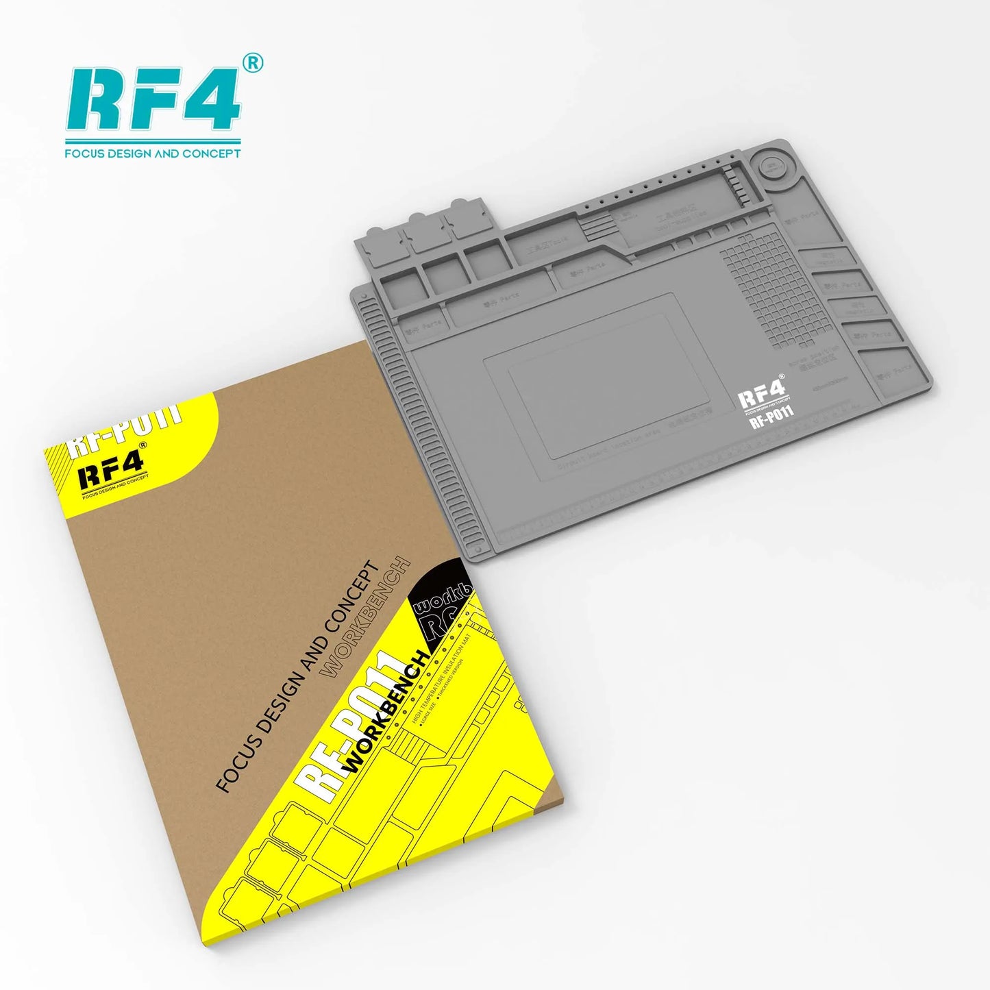 RF4 Insulated Silicone soldering Mat Welding 260x380MM BGA Desktop Station Phone Repair Pad Maintenance Platform RF-PO2 Repair