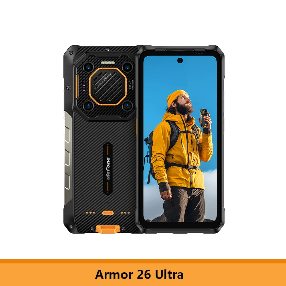 【New】Ulefone Armor 26 Ultra 5G Rugged Waterproof Smartphone 120W 15600mAh 200MP+64MP Smartphone Up to 24GB+512GB NFC