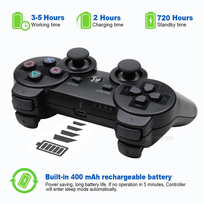 Controller Support Bluetooth For SONY PS3 Wireless Gamepad for Play Station 3 Joystick Console For PS3 Controle For PC