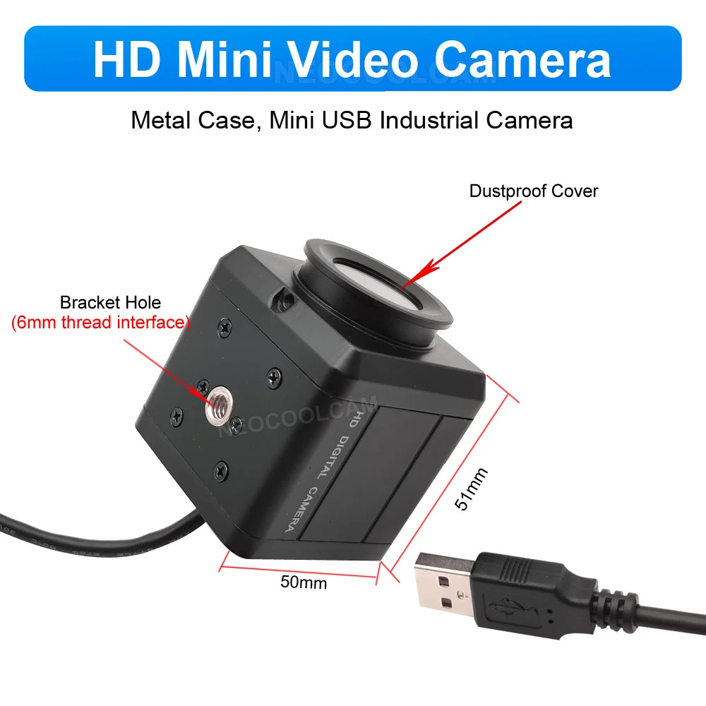 Industrial 12MP USB Webcam CCD IMX362 Sensor Autofocus Mini Usb Box Camera OTG UVC Plug and Play For Meeting Document Scanning