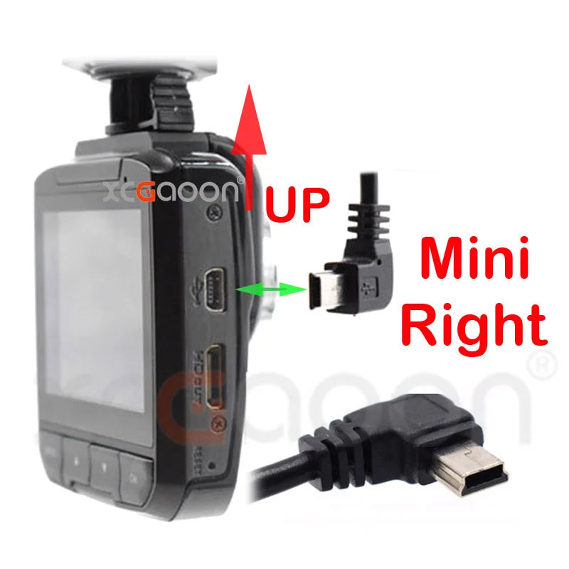 Mini Micro USB Car Charger 3.5meter 5V 3.4A With 2 USB Ports for Car DVR Dash Camera GPS Video Recorder, Input DC 8V-36V