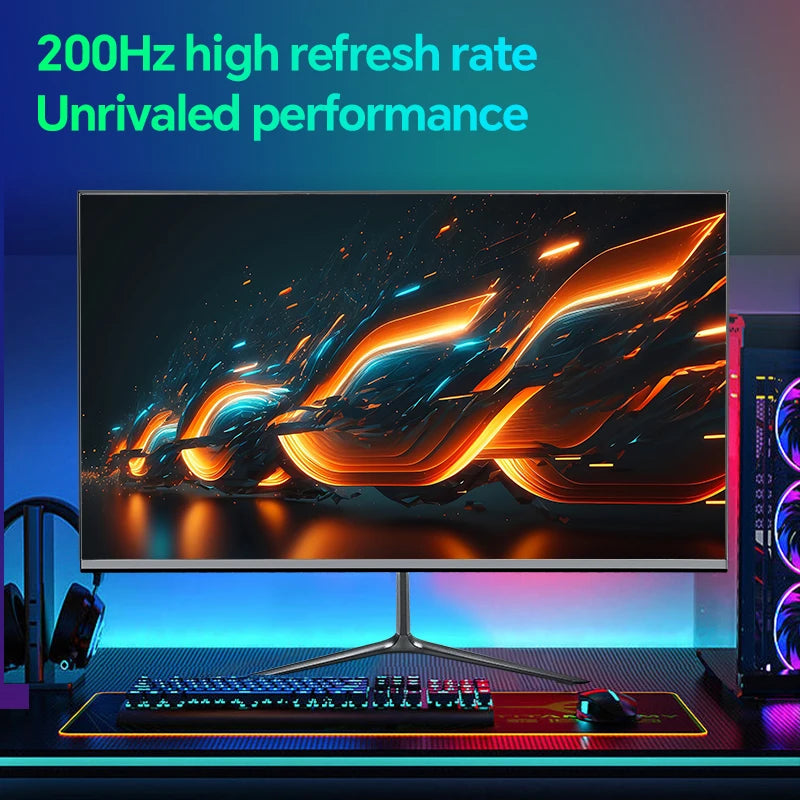 New! Anmite 24 Inch PC Gaming Monitor 200Hz IPS LCD Display 1920×1080P FHD Desktop Ultra-thin Gaming Computer Screen100Hz HDMI