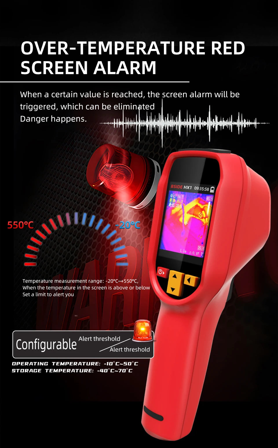 BSIDE Thermal Imager HX1 NEW Camera Laser Thermographic 240×240 Resolution For Circuit PCB Repair Pipeline Detection Medical