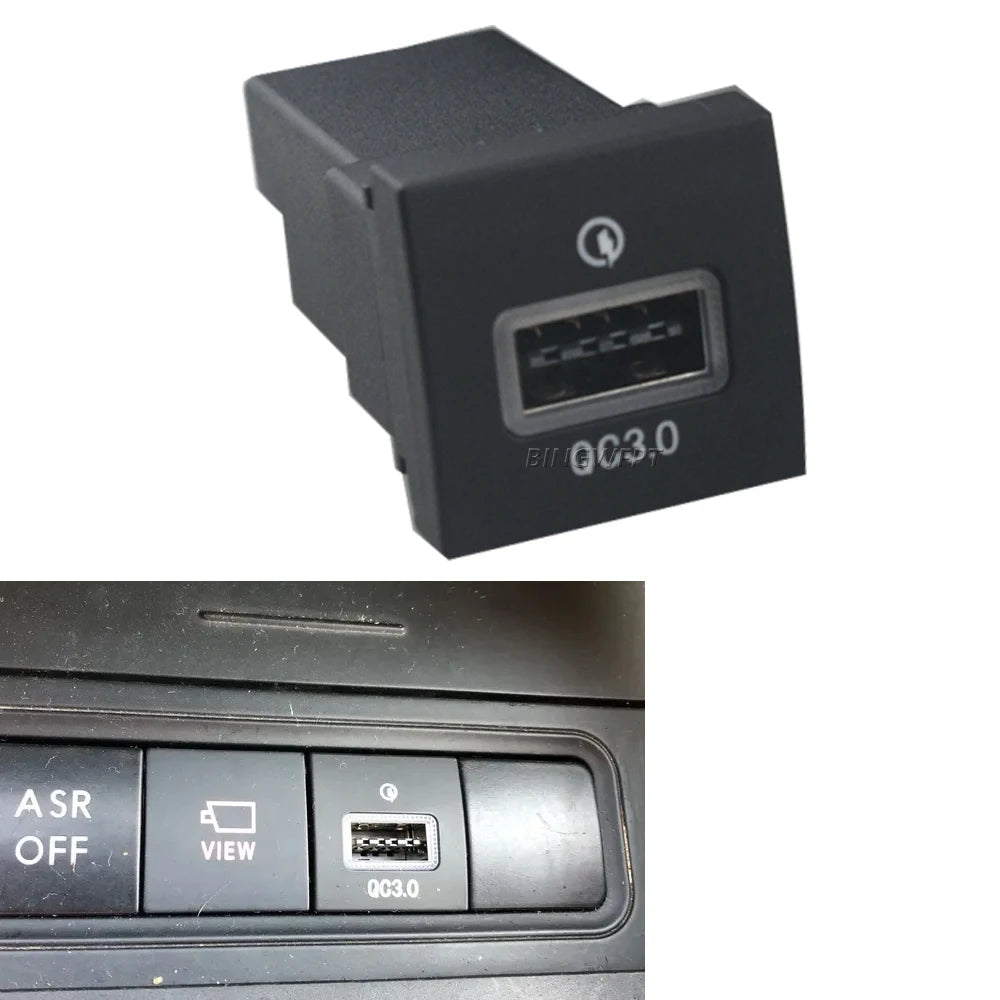 USB Charger Socket Fast Charge Adapter PD Type C and QC3.0 Power Outlet Switch For VW Golf 6 Jetta 5 MK5 Scirocco 2006 - 2012